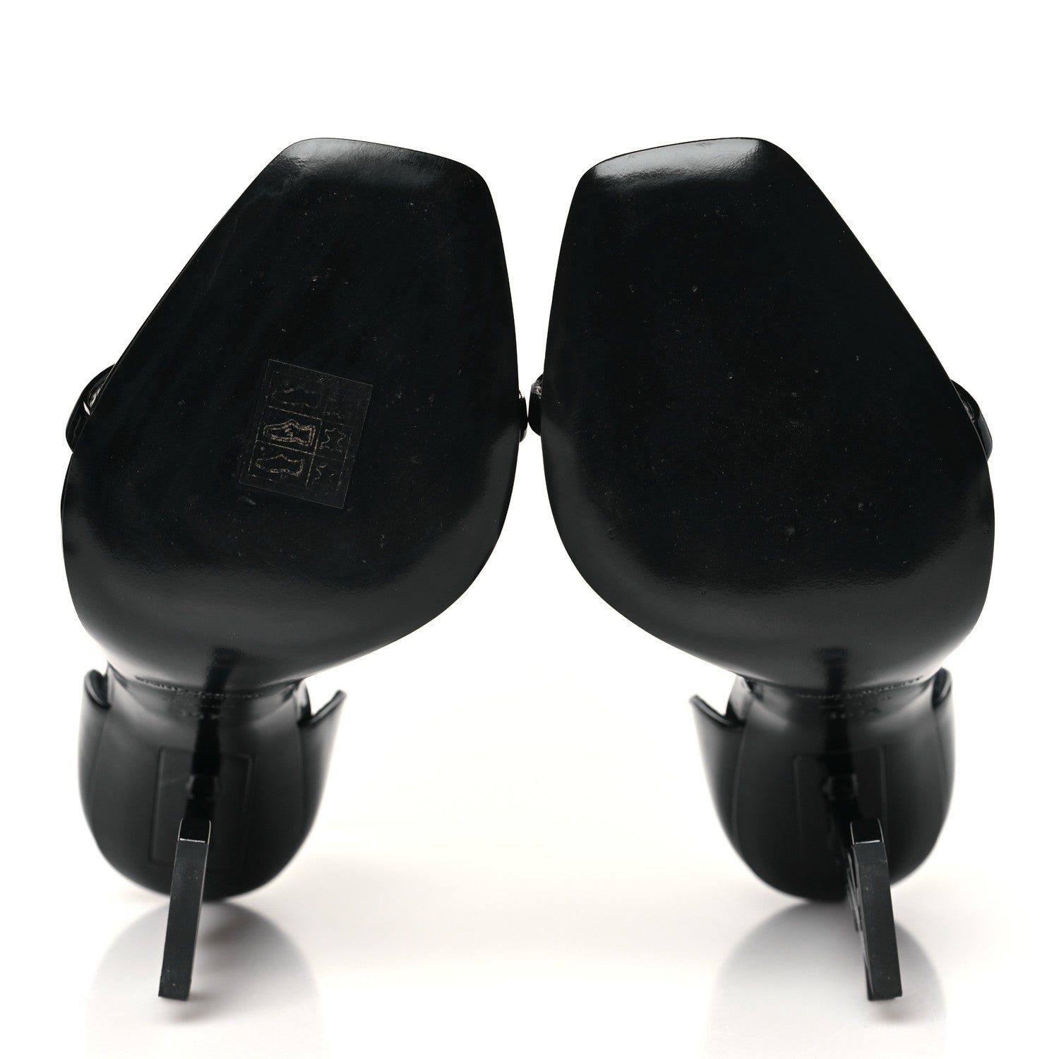 Saint Laurent Vernice Chiffon Opyum 110 Sandals 36.5 Black 6 of 10