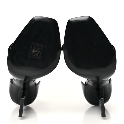Saint Laurent Vernice Chiffon Opyum 110 Sandals 36.5 Black 6 of 10