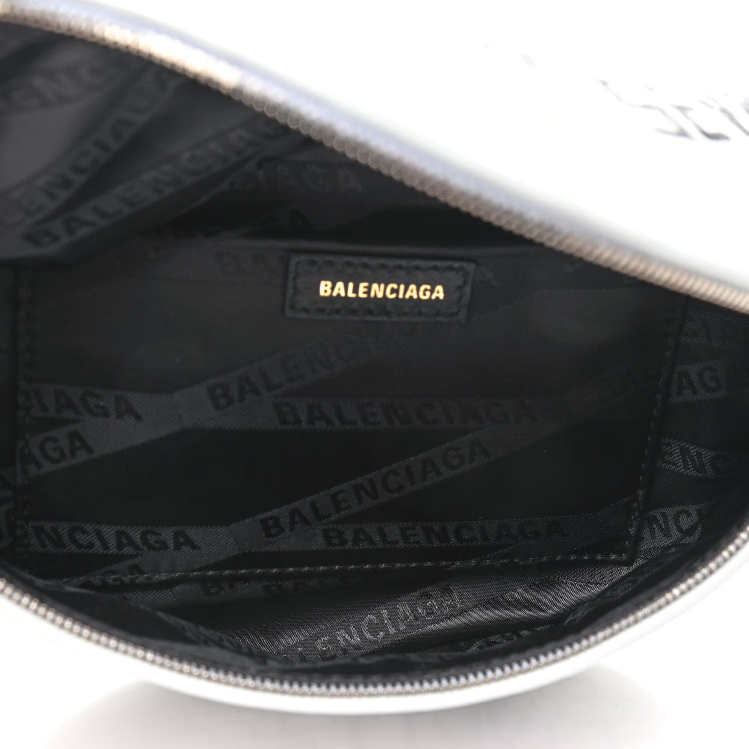 Balenciaga Agneau Arena Graffiti All Over XXS Souvenir Belt Bag White Multicolor 4 of 7