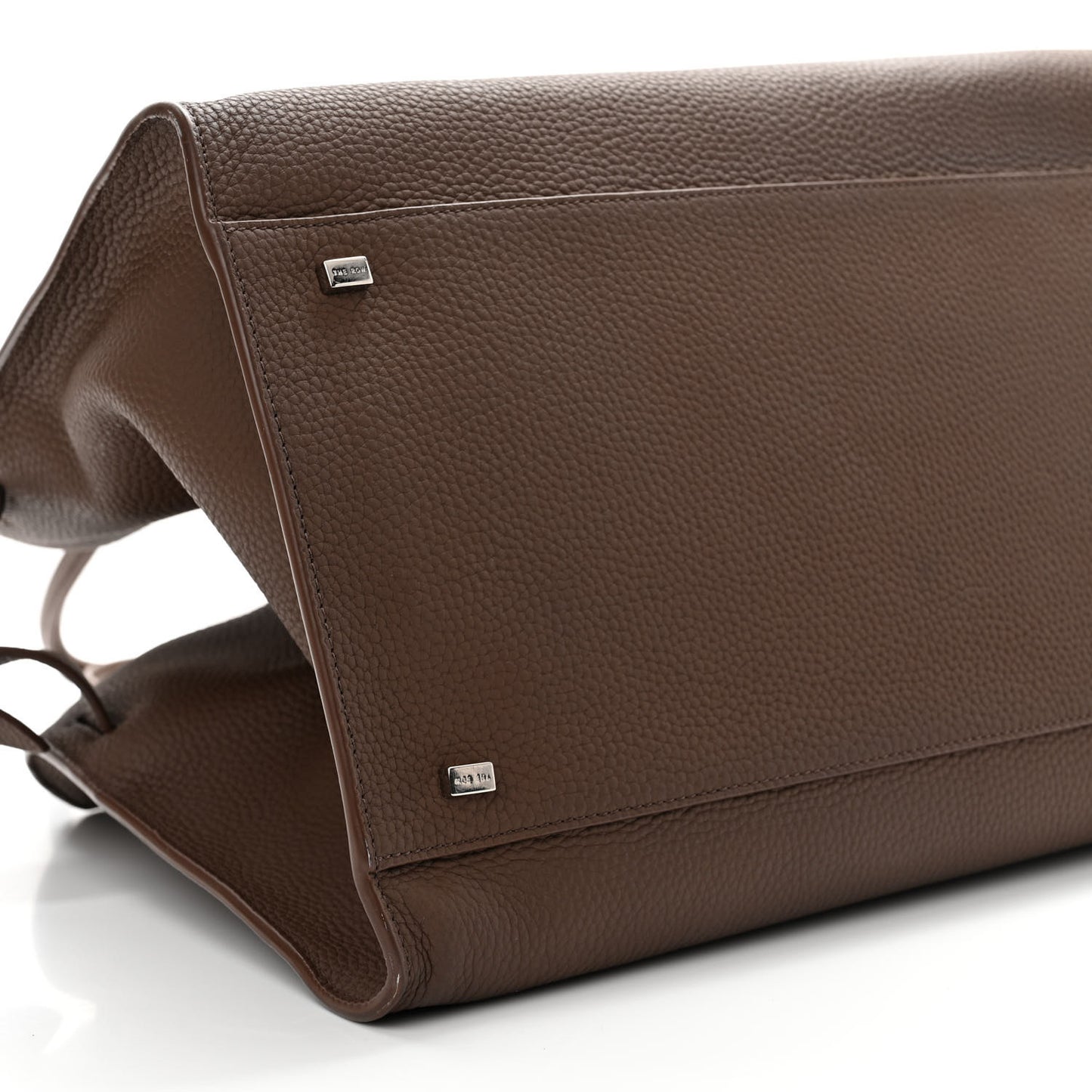 Matte Grained Calfskin Soft Margaux 15 Dark Mocha