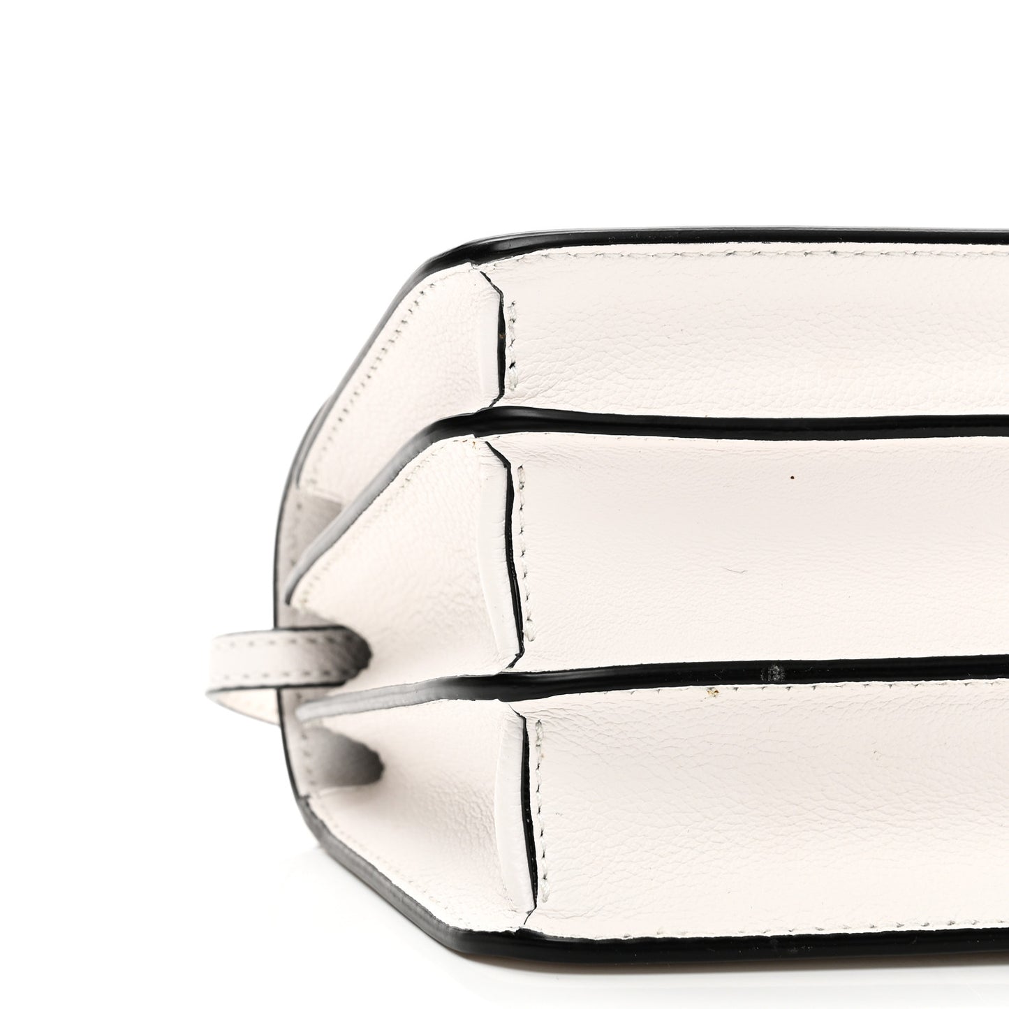 Grained Calfskin La Medusa Shoulder Bag White