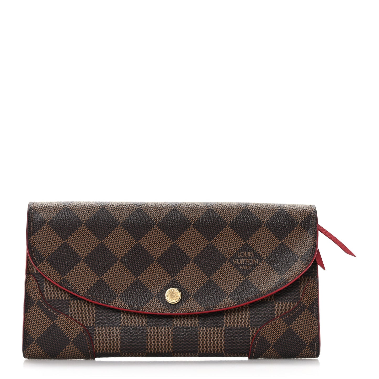 Damier Ebene Caissa Wallet Cherry