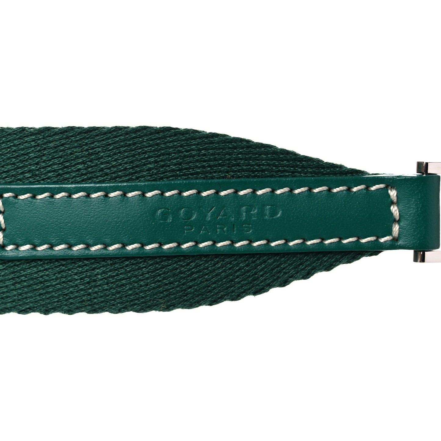 Canvas Calfskin Adjustable Shoulder Strap Green