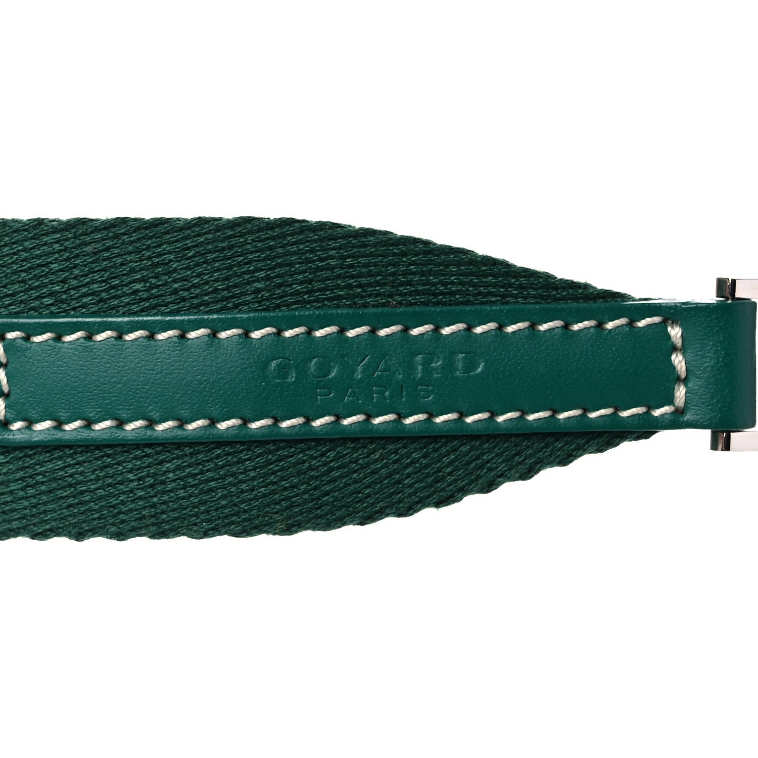 Goyard Canvas Calfskin Adjustable Shoulder Strap Green 3 of 6