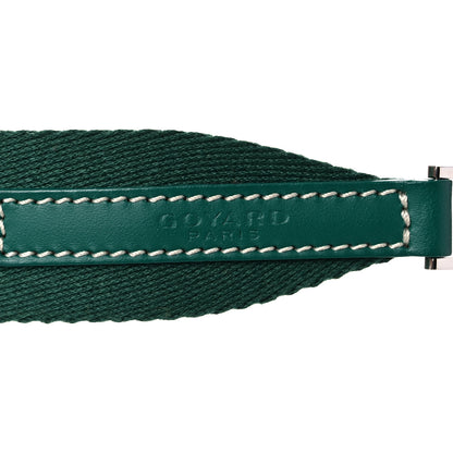 Goyard Canvas Calfskin Adjustable Shoulder Strap Green 3 of 6