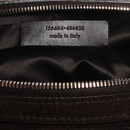 Saint Laurent Lizard Embossed Nubuck Large Muse Brown 6 of 7