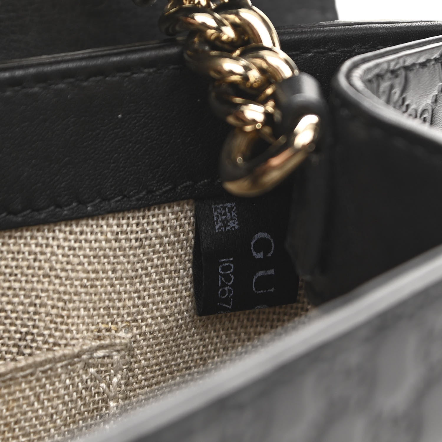 Gucci Microguccissima Medium Emily Chain Shoulder Bag Black 9 of 12