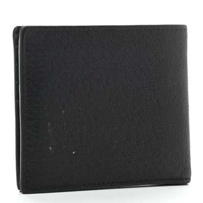 Gucci Calfskin Boar Effect GG Marmont Bi-Fold Wallet Black 4 of 8