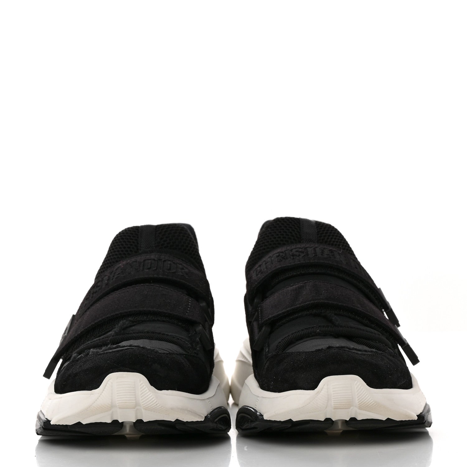 Christian Dior Technical Fabric Nylon Camouflage Womens D-Wander Sneakers 37 Black 2 of 9