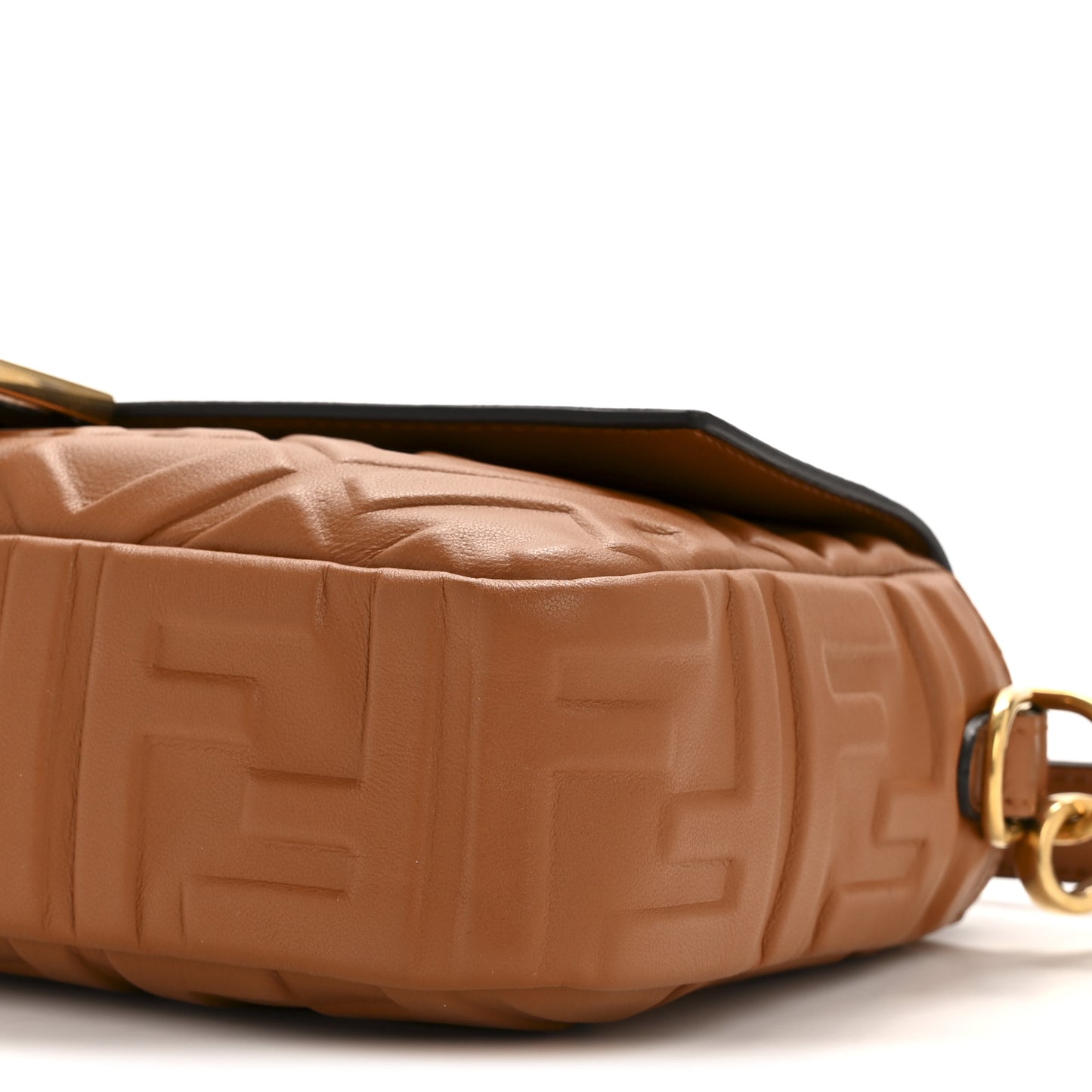 Nappa FF 1974 Embossed Baguette Brandy