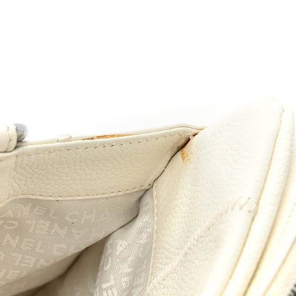 Chanel Caviar Square Stitched Bowler White 12 of 19