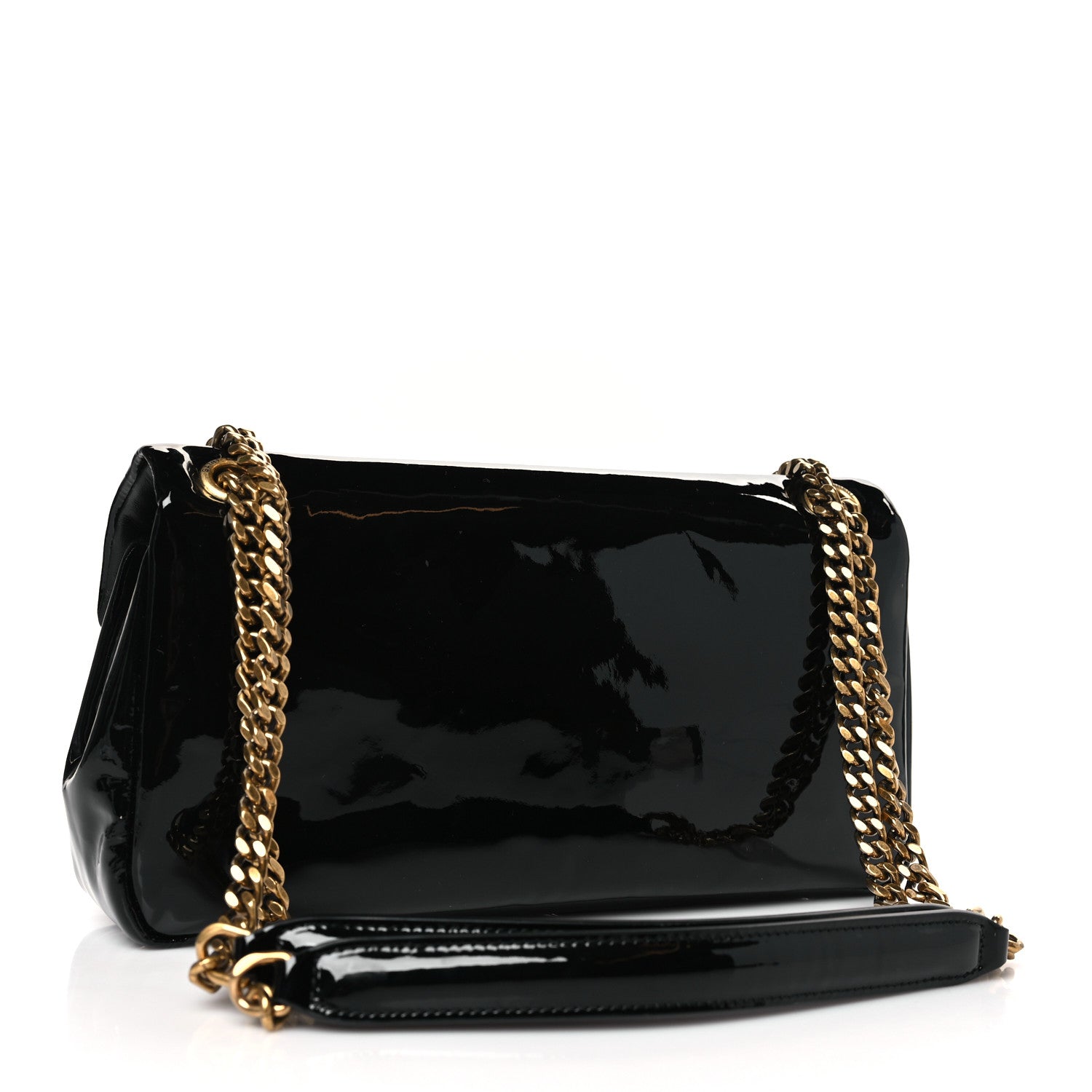 Saint Laurent Patent Calfskin Calypso Black 3 of 9