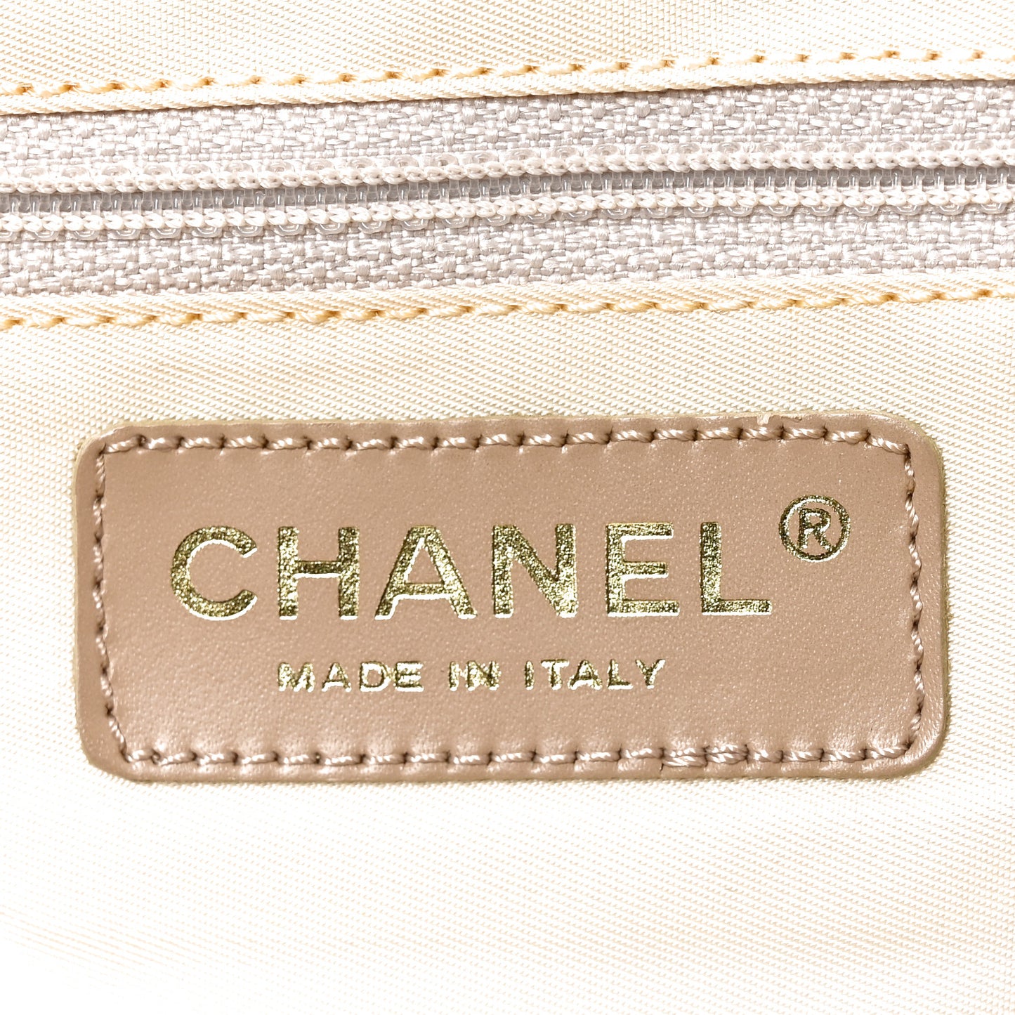 Nylon Medium Travel Tote Beige