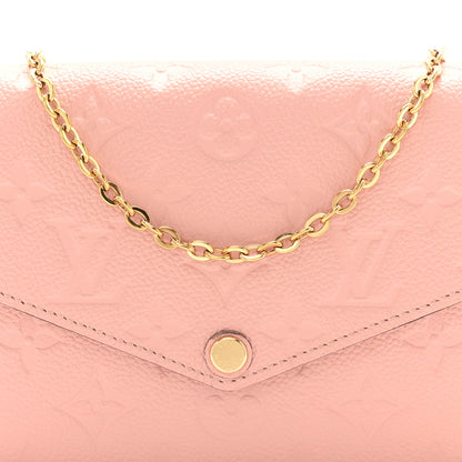 Louis Vuitton Empreinte Pochette Felicie Chain Wallet Rose Poudre 10 of 12