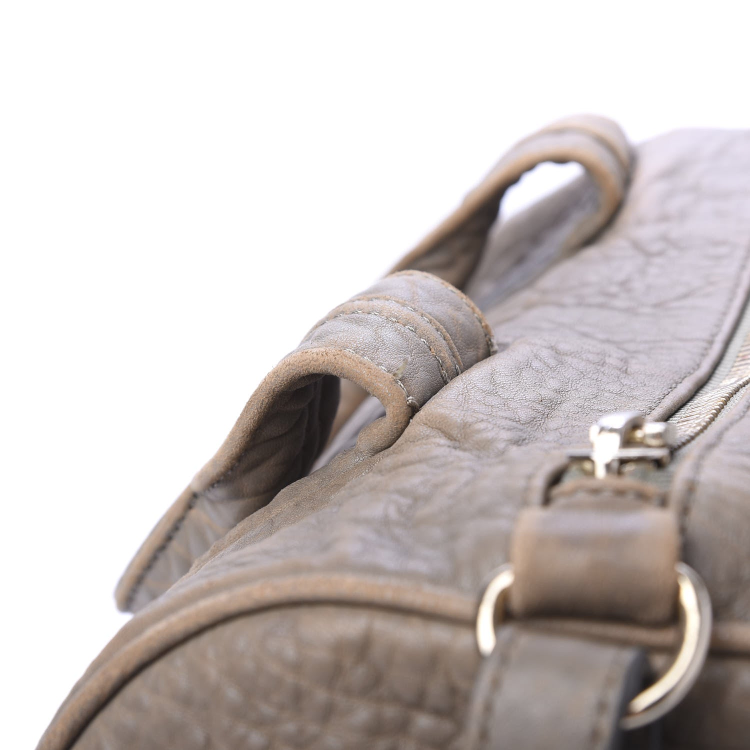 Alexander Wang Pebbled Lambskin Rocco Taupe Gold Hardware 10 of 13