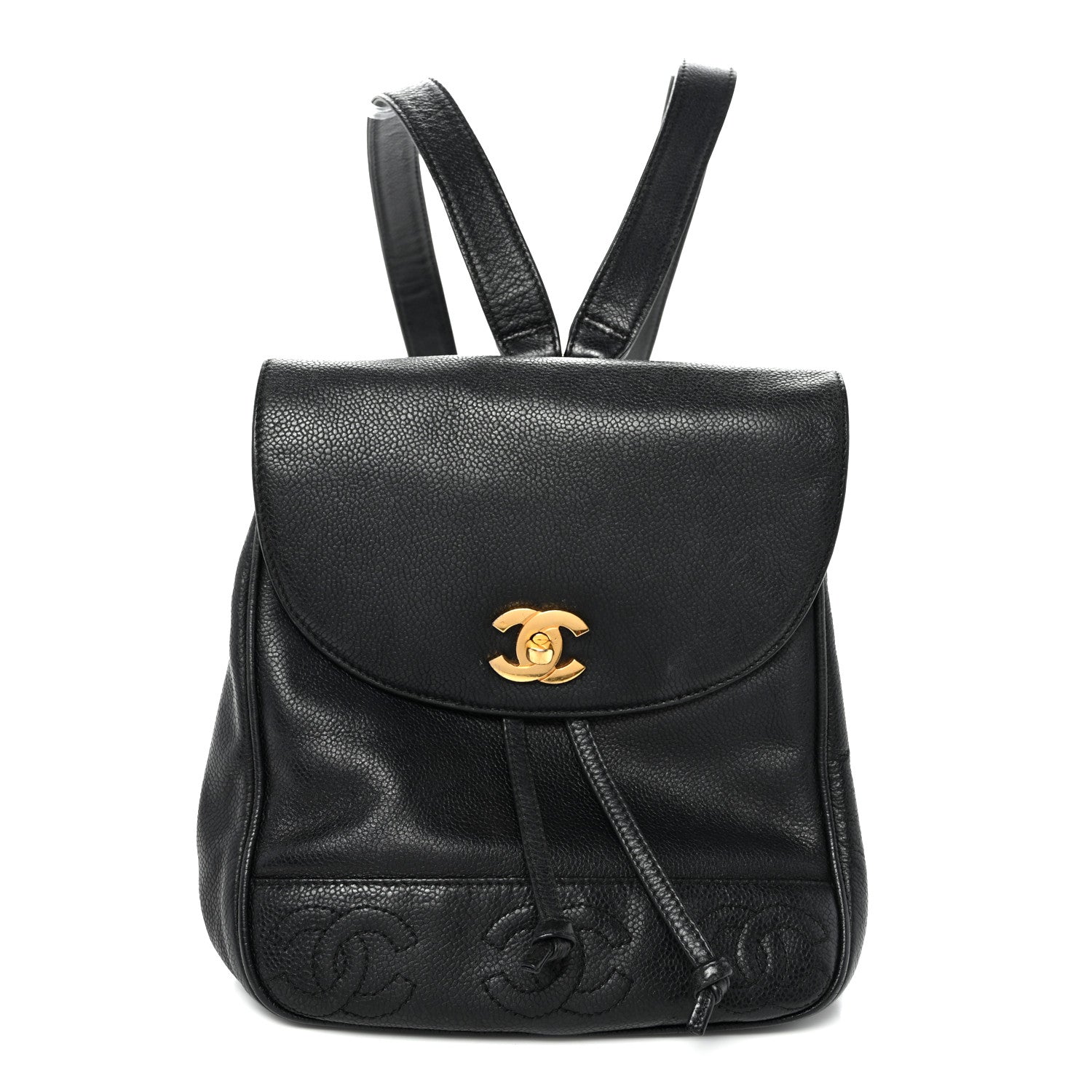 Chanel Caviar CC Backpack Black 1 of 10