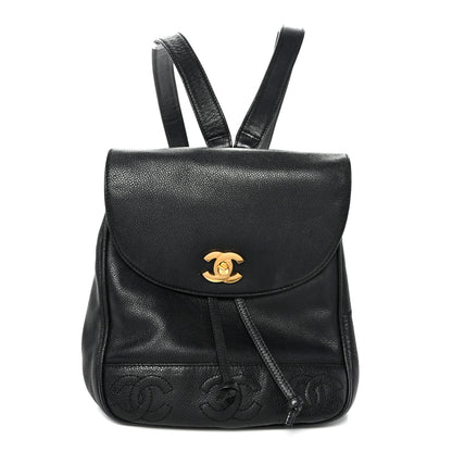 Chanel Caviar CC Backpack Black 1 of 10