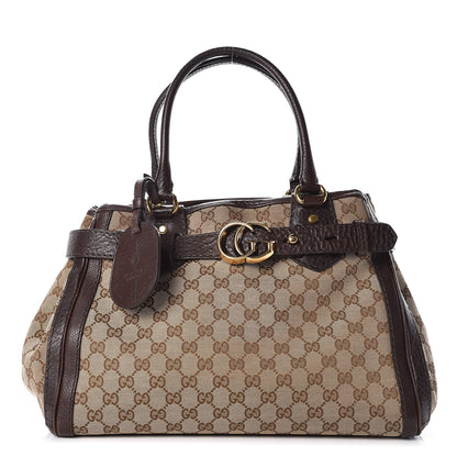 Gucci Monogram Medium GG Running Tote Dark Brown 1 of 11