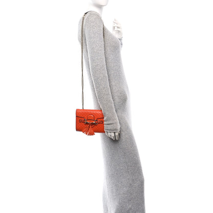 Gucci Soft Microguccissima Mini Emily Chain Shoulder Bag Sun Orange 2 of 10