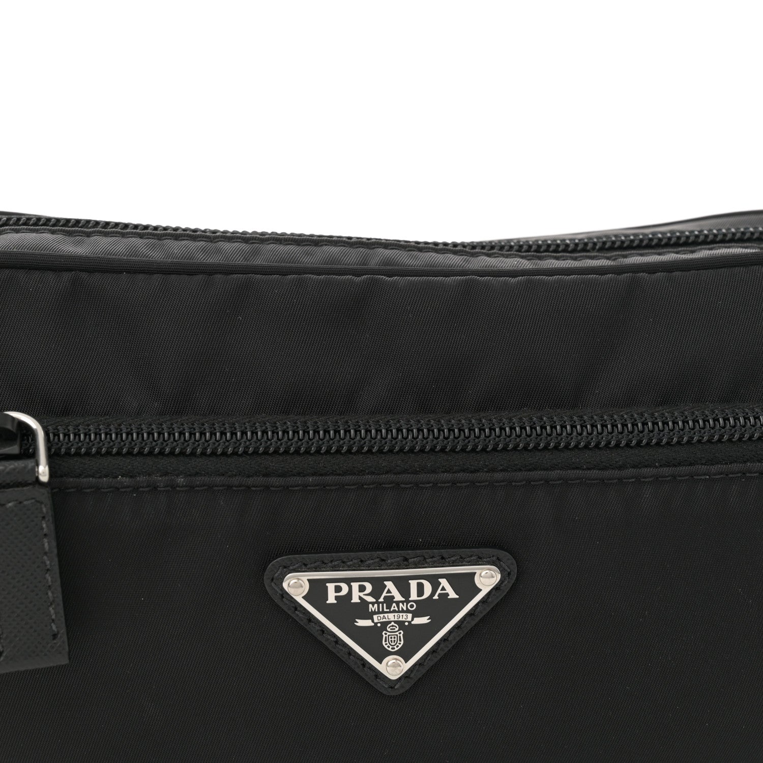 Prada Re-Nylon Saffiano Belt Bag L Black 8 of 12