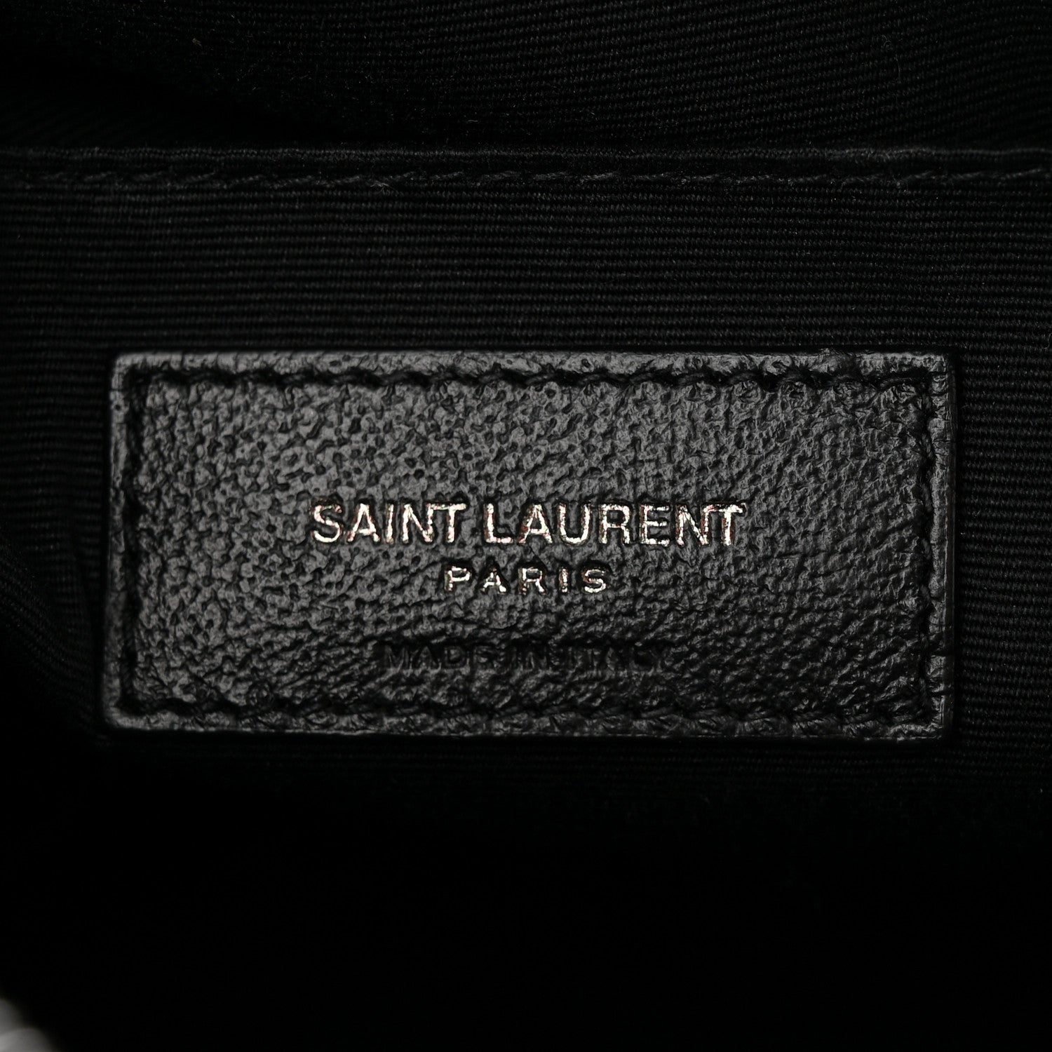 Saint Laurent Calfskin Matelasse Monogram Lou Camera Bag Black 6 of 11