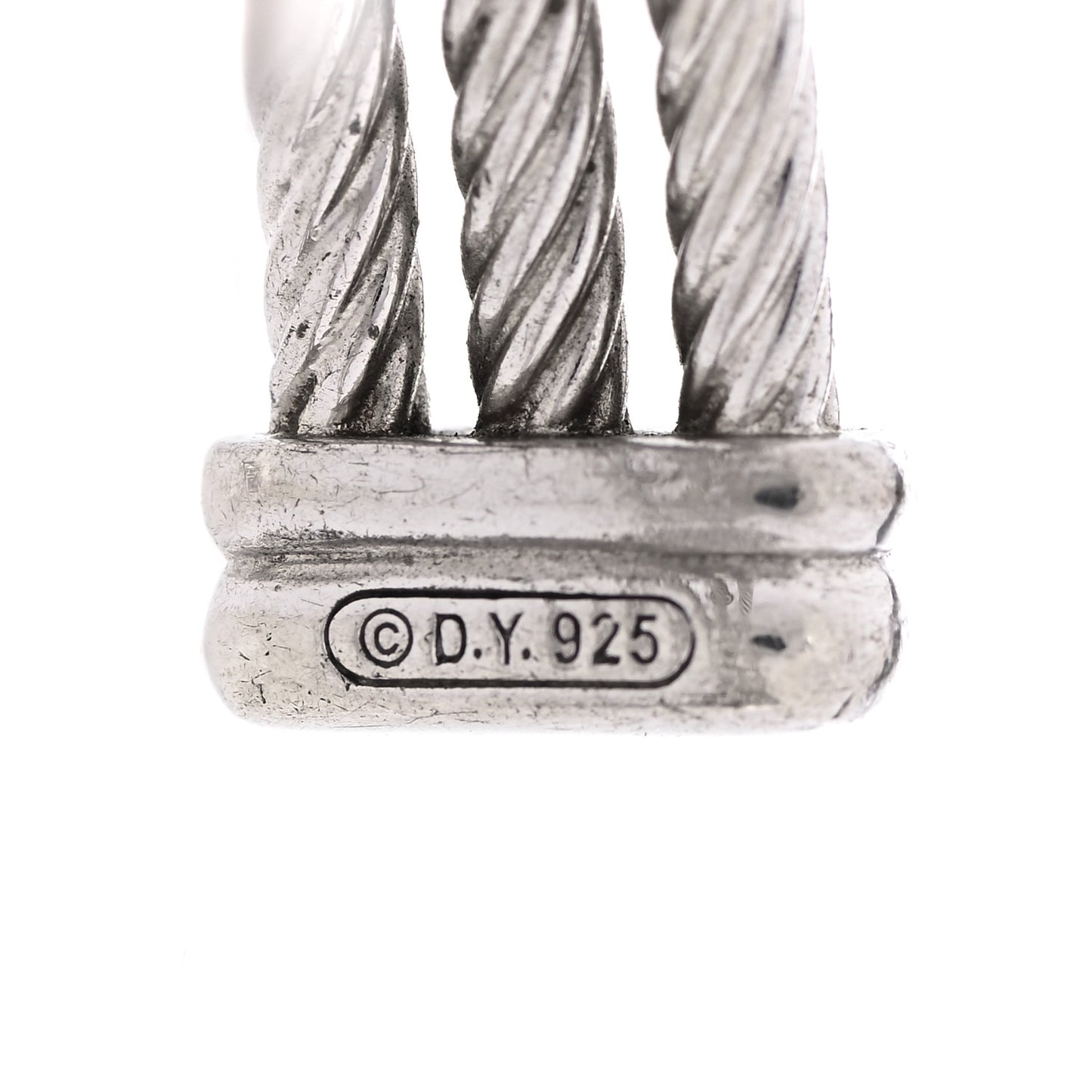 Sterling Silver Diamond Three Row Confetti Cuff Bracelet