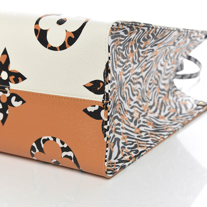 Louis Vuitton Monogram Giant Jungle Onthego GM Ivory 10 of 11