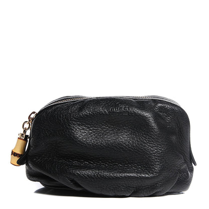 Gucci Deerskin Medium Bamboo Cosmetic Case Black 1 of 7
