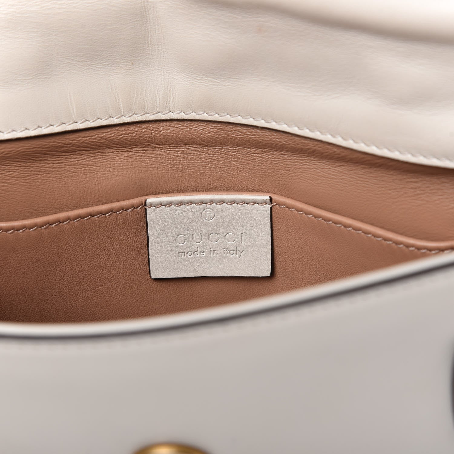 Gucci Nappa Pearl Studded Mini Queen Margaret Broadway Shoulder Bag Mystic White 8 of 10