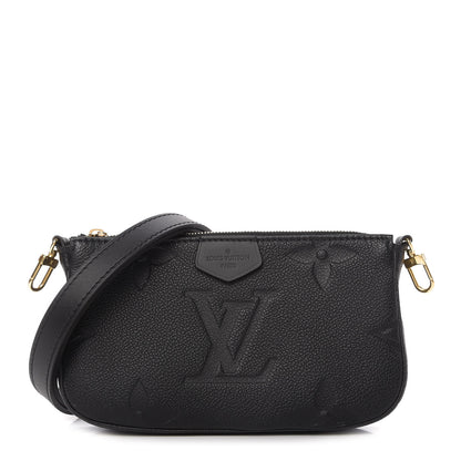 Louis Vuitton Empreinte Monogram Giant Multi Pochette Accessories Large Pochette Black 1 of 9