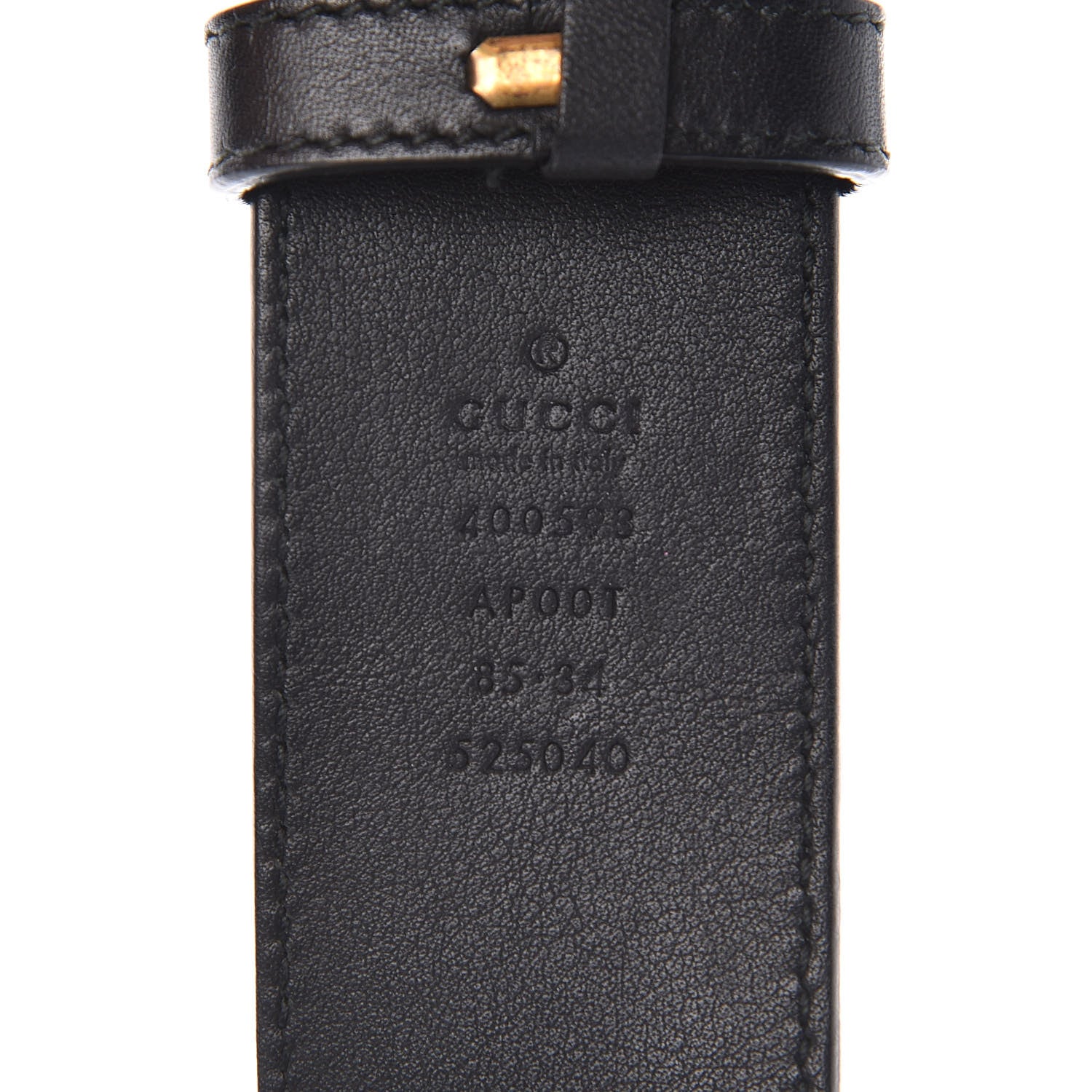 Gucci Calfskin Double G 40mm Belt 85 34 Black 7 of 8