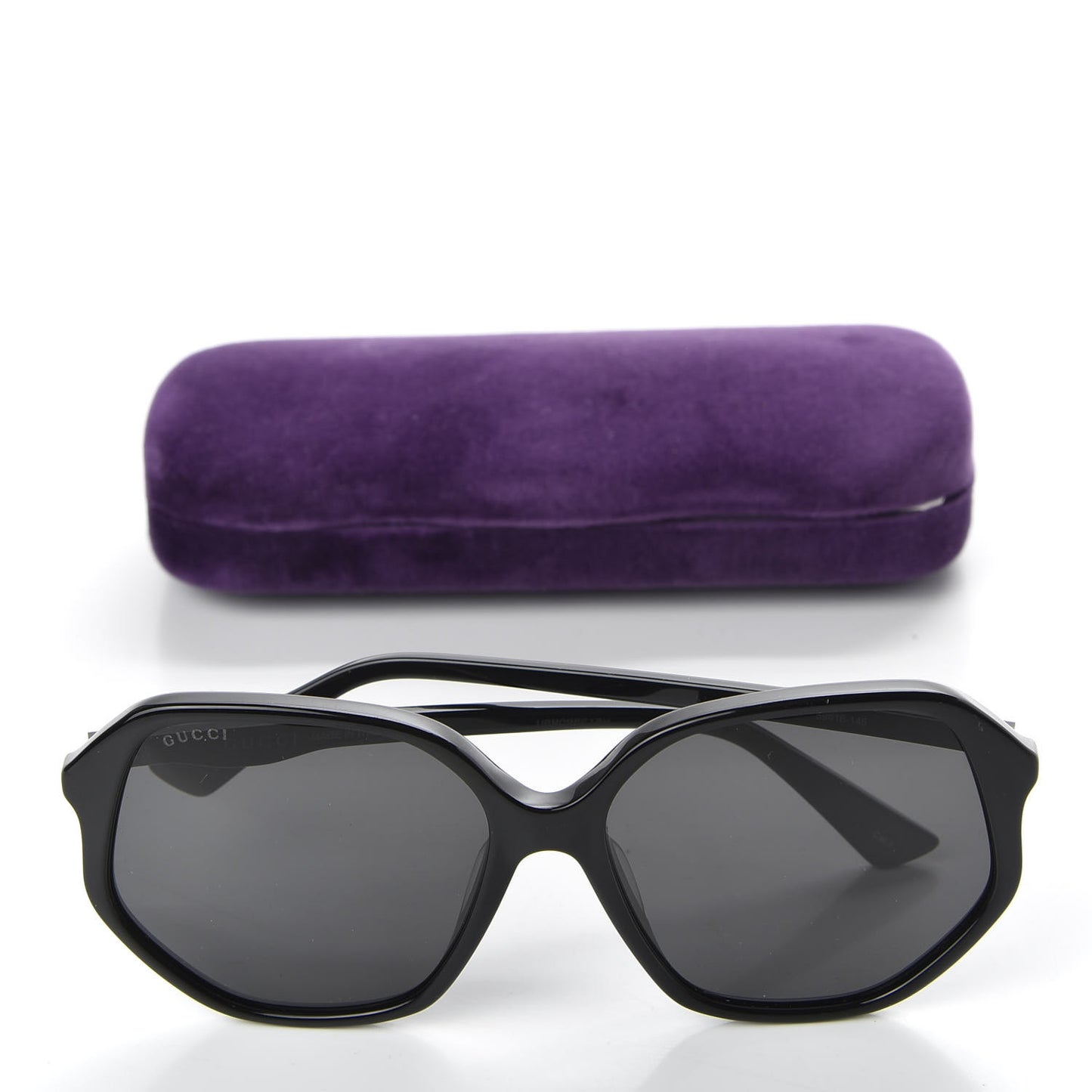 Acetate Round Sunglasses GG0258SA Black