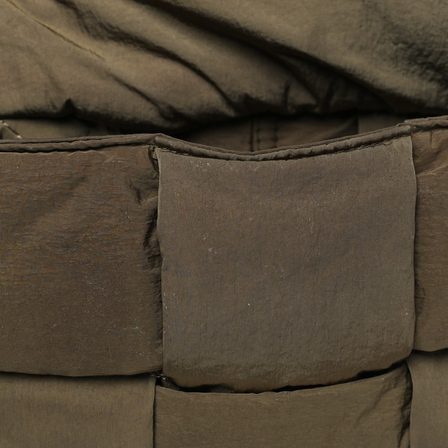 Bottega Veneta Nylon Intrecciato Padded Tech Small Cassette Bag Mud 12 of 16