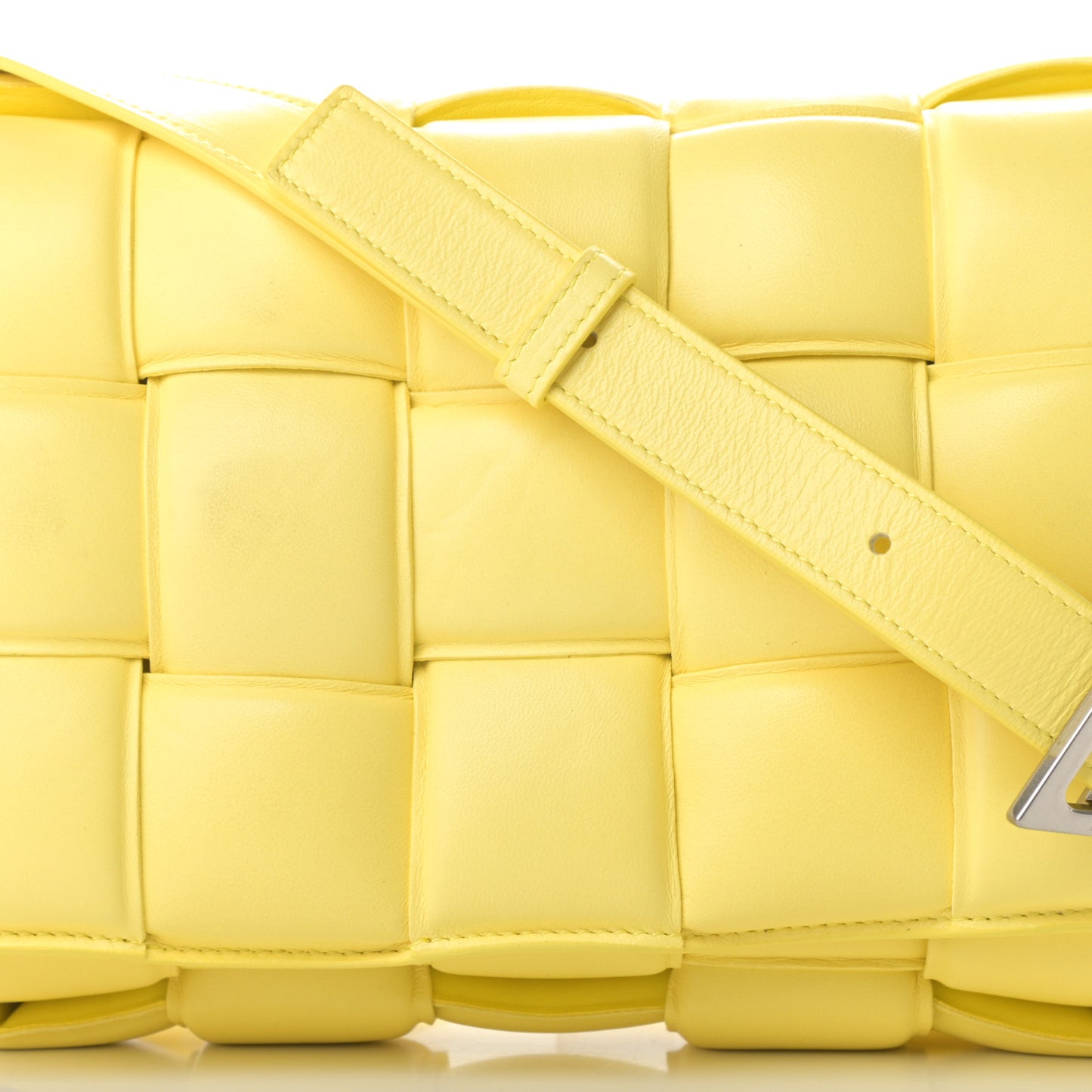 Nappa Maxi Intreccio Padded Cassette Crossbody Bag Sherbert