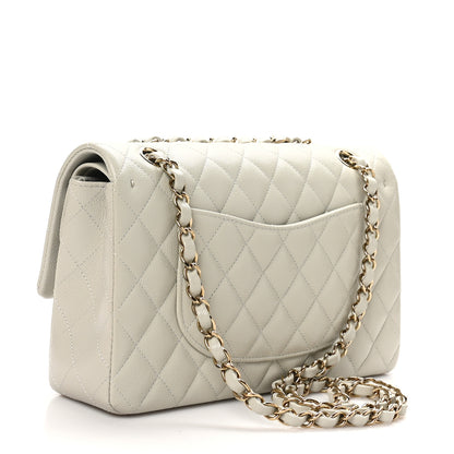 Chanel Caviar Quilted Medium Double Flap Grey 3 of 11