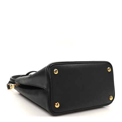 Prada Saffiano Small Ingrid Top Handle Bag Black 4 of 9
