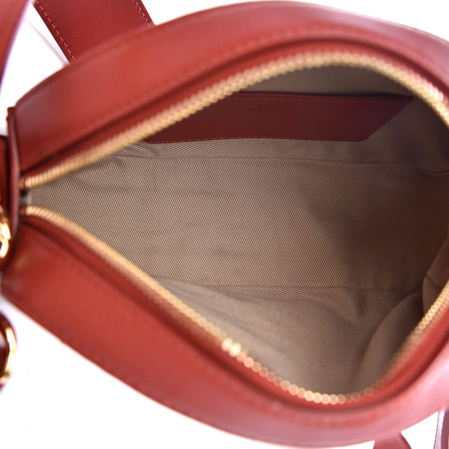 Chloe Smooth Calfskin Little Horses Embroidered Shoulder Bag Earthy Red 5 of 9