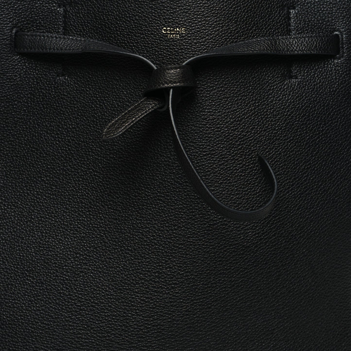 Soft Grained Calfskin Small Belt Cabas Phantom Black