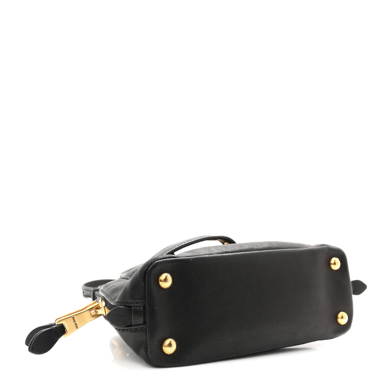 Miu Miu Nappa Mini Aventure Bag Black 4 of 9