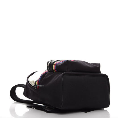 Saint Laurent Nylon Twill Dinosaur Print City Backpack Black Multicolor 4 of 9