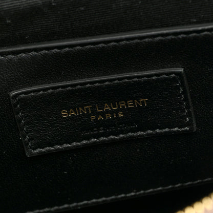 Saint Laurent Denim Quilted 80's Vanity Bag Bleached Lilac 6 of 8