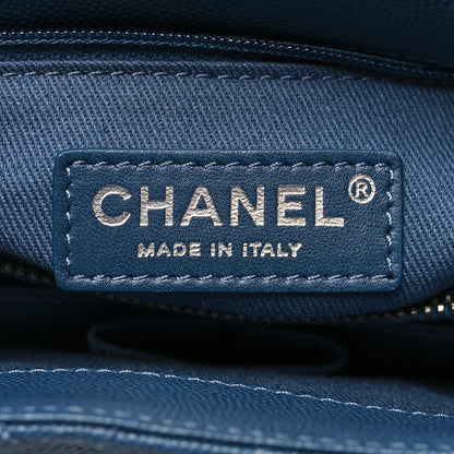 Chanel Caviar Quilted Small Coco Handle Flap Blue 5 of 9