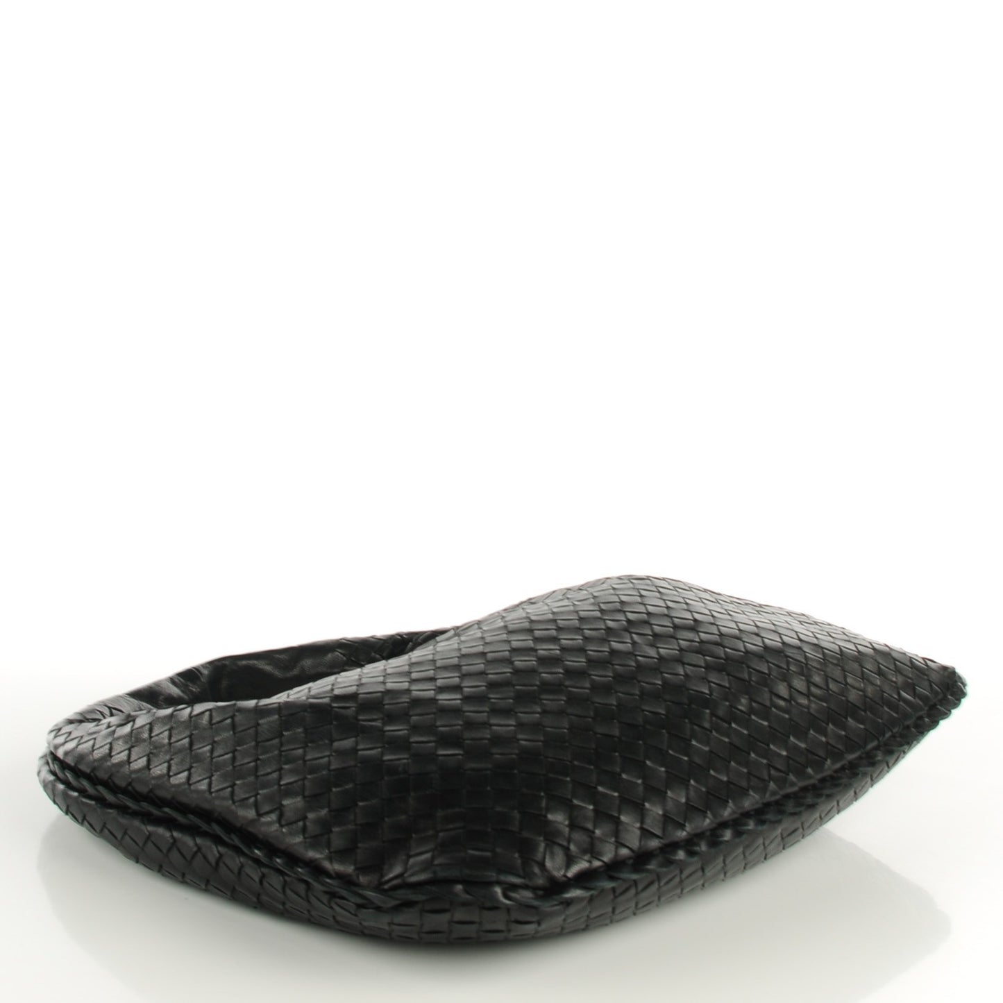 Nappa Intrecciato Medium Veneta Hobo Black