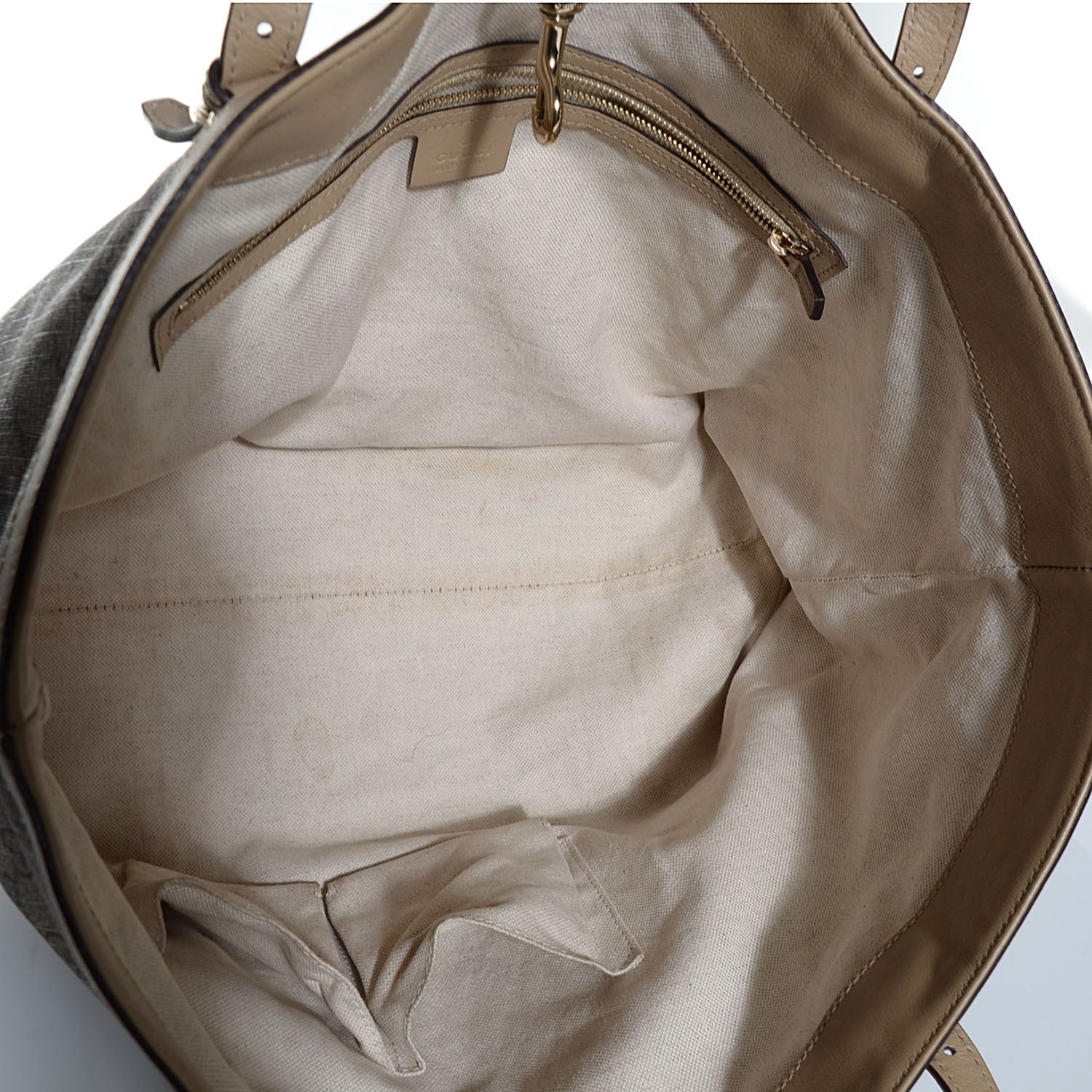 Gucci GG Supreme Monogram Medium Nice Tote Beige 5 of 9