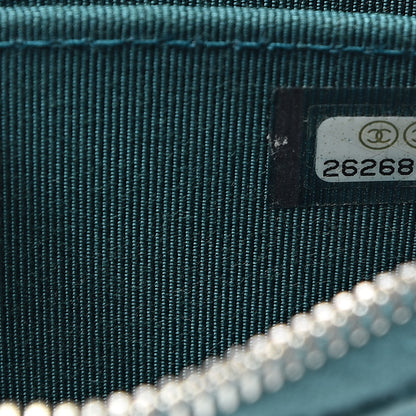 Chanel Caviar Quilted Zip Coin Purse Dark Turquoise 7 of 8