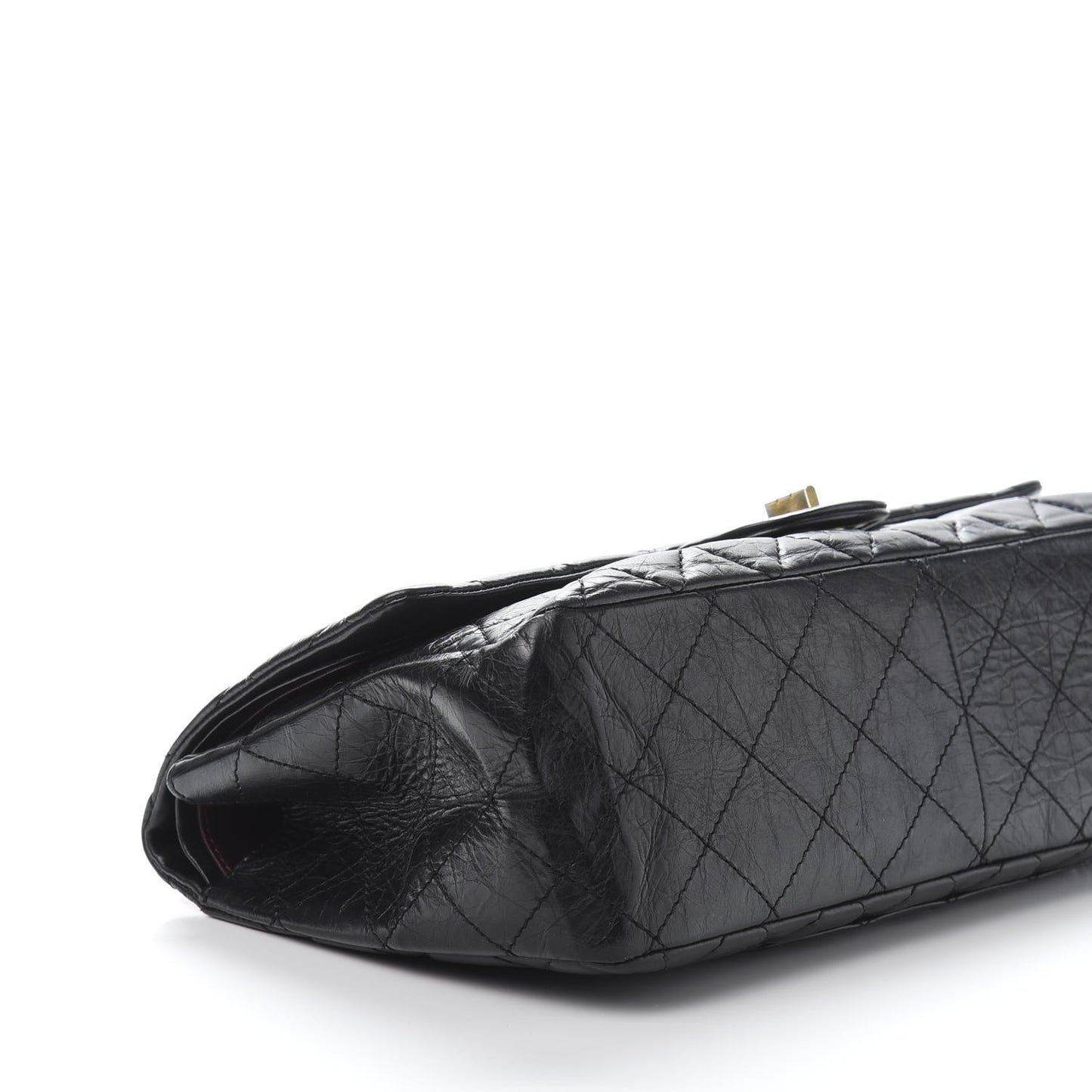 Aged Calfskin Quilted 2.55 Reissue 227 Flap Black