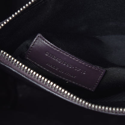 Saint Laurent Grained Calfskin Baby Sac De Jour Deep Purple 8 of 24