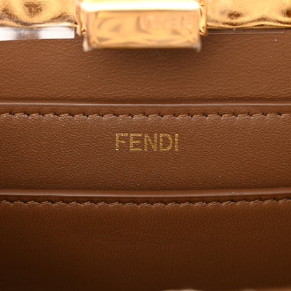 Fendi Calfskin Cord Small Peekaboo I SEE U Satchel Gianduia Multicolor 7 of 11