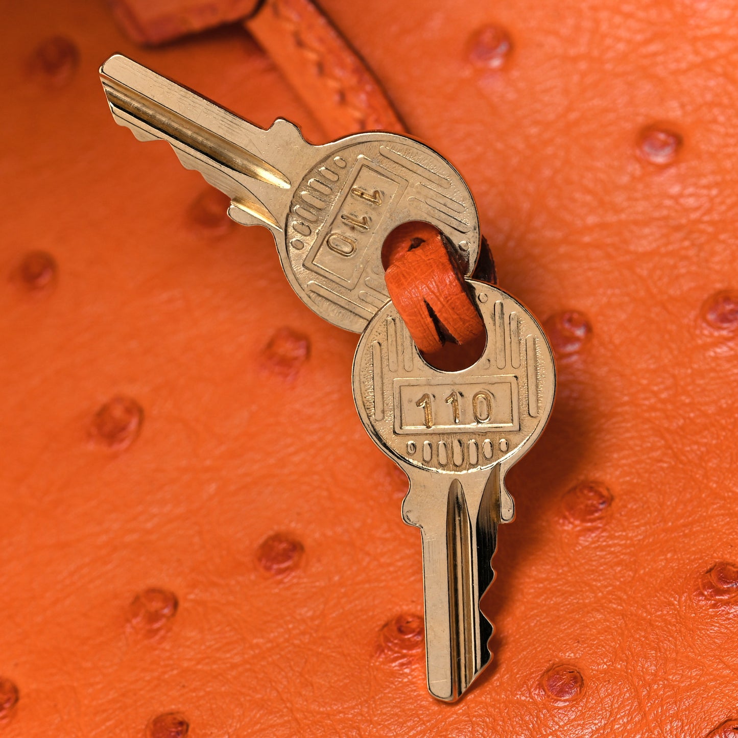 Ostrich Birkin 35 Orange