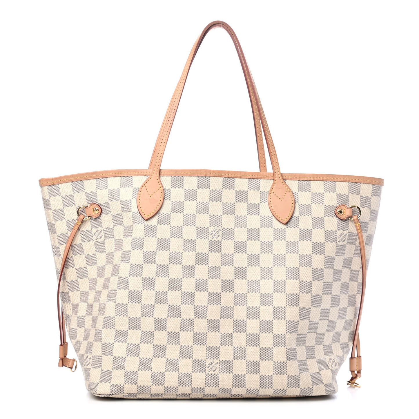 Damier Azur Neo Neverfull MM Rose Ballerine